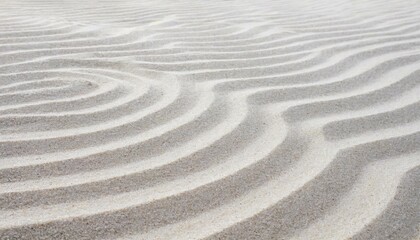 Fototapeta na wymiar ripples in the white sand