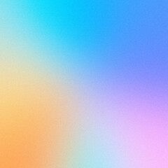 Abstract colorful gradient background with grainy texture