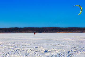 Eis - Winter - Schnee - Segel - Sport - Lake - See - Landscape - Background - Ice
