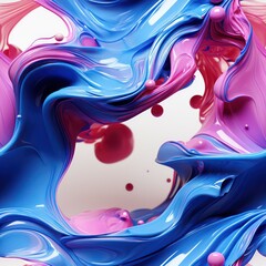 Seamless abstract liquid splashes pattern background