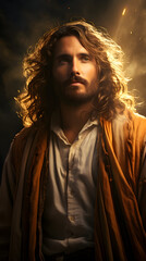 Cinematic Jesus Christ, Against the background of fire