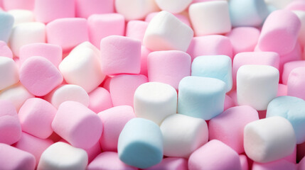 background of colorful tasty marshmallows
