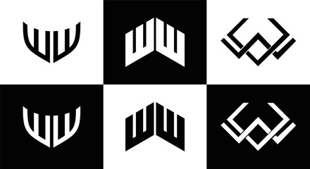 WW logo. W W design. White WW letter. WW, W W letter logo design. Initial letter WW linked circle uppercase monogram logo. W W letter logo vector design. WW letter logo design five style.	
