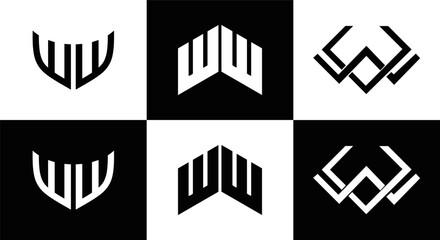 WW logo. W W design. White WW letter. WW, W W letter logo design. Initial letter WW linked circle uppercase monogram logo. W W letter logo vector design. WW letter logo design five style.	
