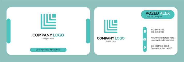 corporate business card template