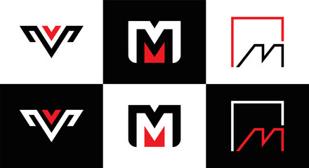 M letter logo design for fashion and beauty and spa company. M letter vector icon.