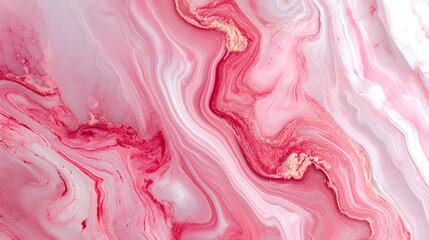 Pink Fluid art texture marble background pattern