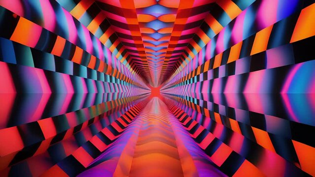 Step into a realm of optical illusions and impossible geometries, where nothing is as it seems in this psychedelic video.