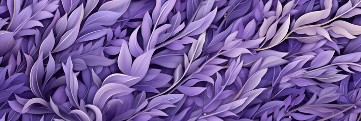 Fototapeta na wymiar Lavender undirectional pattern