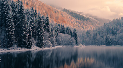 sunrise over the mountains