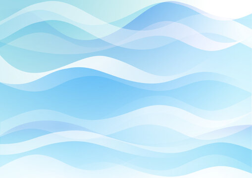 曲線　流線　波　和　ブルー　イメージ　背景