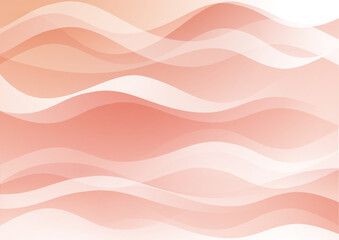 曲線　流線　波　和　オレンジ　イメージ　背景