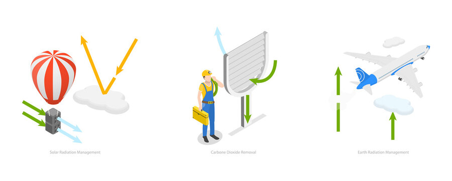 3D Isometric Flat  Conceptual Illustration of Geo Engineering, Educational Diagram
