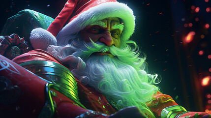 A Beautiful nice santa claus generated by AI