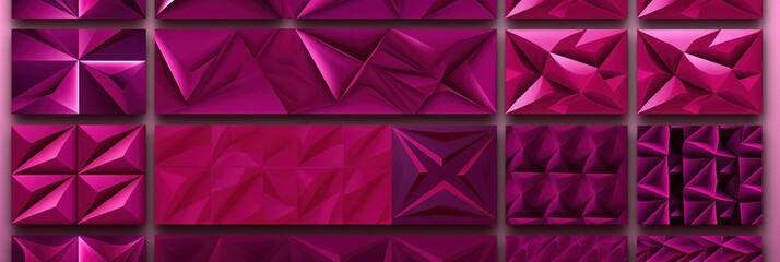 Magenta aperiodic geometric seamless patterns for hydraulic tile