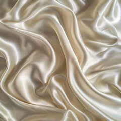 Obraz premium Top view of shiny satin silk texture,. Glossy sea salt silk backdrop. 