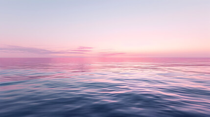 Naklejka na ściany i meble Pink Sea at Sunset