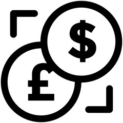 Currency Exchange Vector Icon