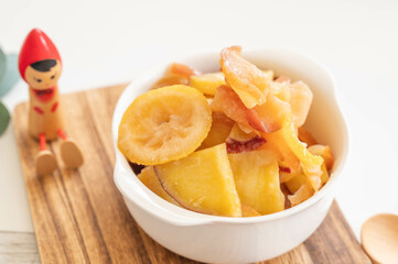 リンゴとサツマイモのコンポート