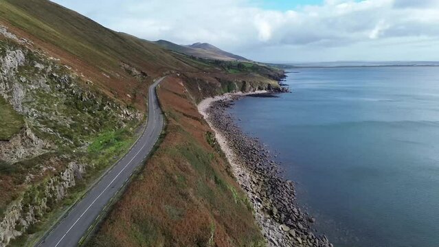 Wild Atlantic Way In Between Mountains and Beach In Dingle, Ireland