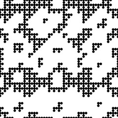 Seamless pattern. Dots motif. Simple shapes wallpaper. Geometrical backdrop. Figures background. Digital paper, web designing, textile print. Circles ornament. Vector.