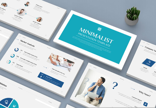 Modern And Minimalist Presentation Template Layout