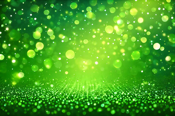 Obraz premium Green glow particle 