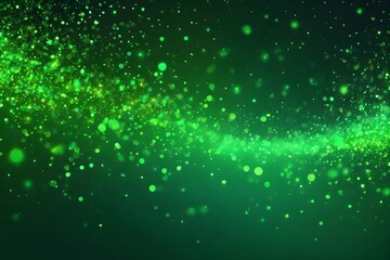 Green glow particle 