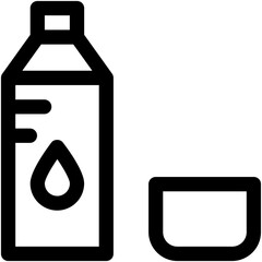 Oil Bottle Vector Icon