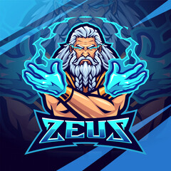 Zeus esport mascot logo design © Visink.art