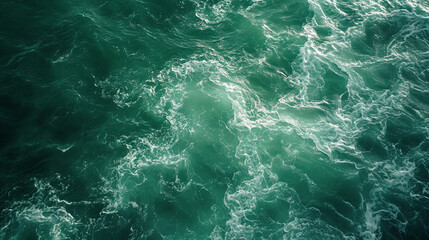 A background containing the green waves of an ocean