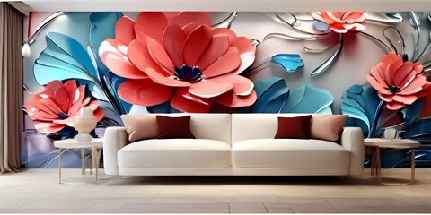 modern interior with sofa