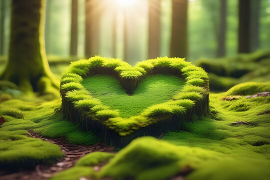 heart in the forest. 