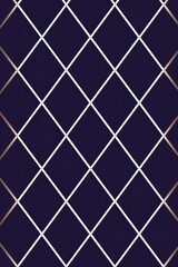 Navy argyle and eggplant diamond pattern, in the style of minimalist background