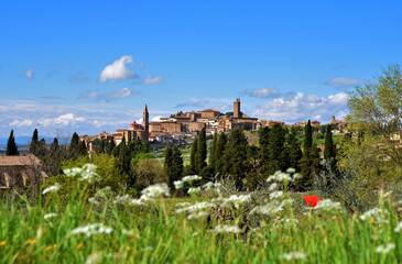 Castiglion Fiorentino in primavera, Toscana