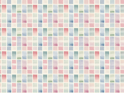 Mosaik Aquarell Wasserfarben Hintergrund Textur - nahtlos gekachelte Textur Muster Kachel