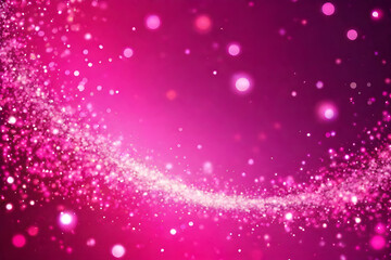 Pink glow particle