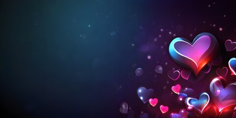 abstract background with hearts