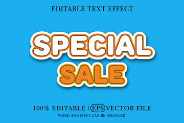 Text effect with editable Special sale 3D style