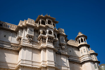 Fototapeta na wymiar Udaipur City Palace in Rajasthan, India