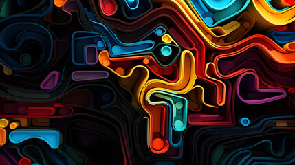 Abstract Liquid Wavy Neon Lines Animation,,
Intricate Neon Patterns Abstract Wallpaper
