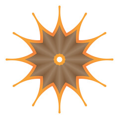 Circular pattern in the form of a mandala. Henna tatoo mandala. Mehndi style. Decorative pattern in oriental style. Coloring book page.