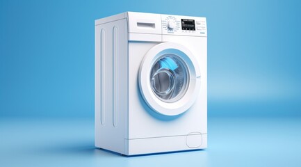 flat washer machine with white machine