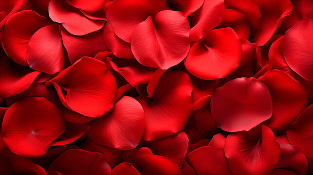 Red rose petals wallpaper
