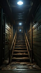 The dark door basement open UHD wallpaper - obrazy, fototapety, plakaty