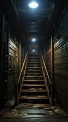 Fotobehang The dark door basement open UHD wallpaper © Ghulam