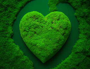 heart shaped grass