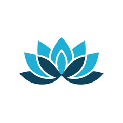 Fototapeta na wymiar Lotus icon on transparent background
