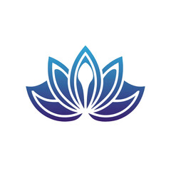 Lotus icon on transparent background