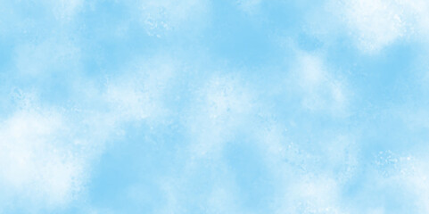 Brush painted aquarelle paint Light sky blue watercolor texture, ocean blue watercolor splash texture, Watercolor Shades The White Cloud and Blue Sky with small clouds.	 - obrazy, fototapety, plakaty